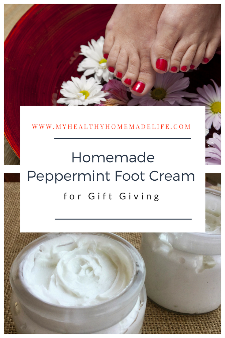 Homemade Peppermint Foot Cream Diy T My Healthy Homemade Life 5054